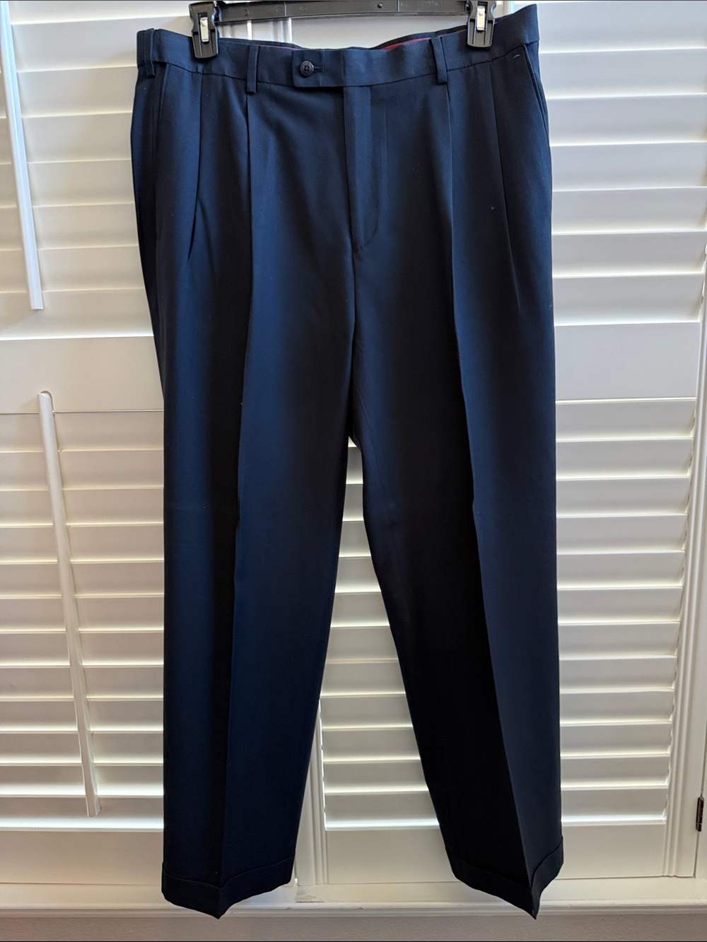 Men's Classic BlackDress Pants - Tailored Pleat Front
